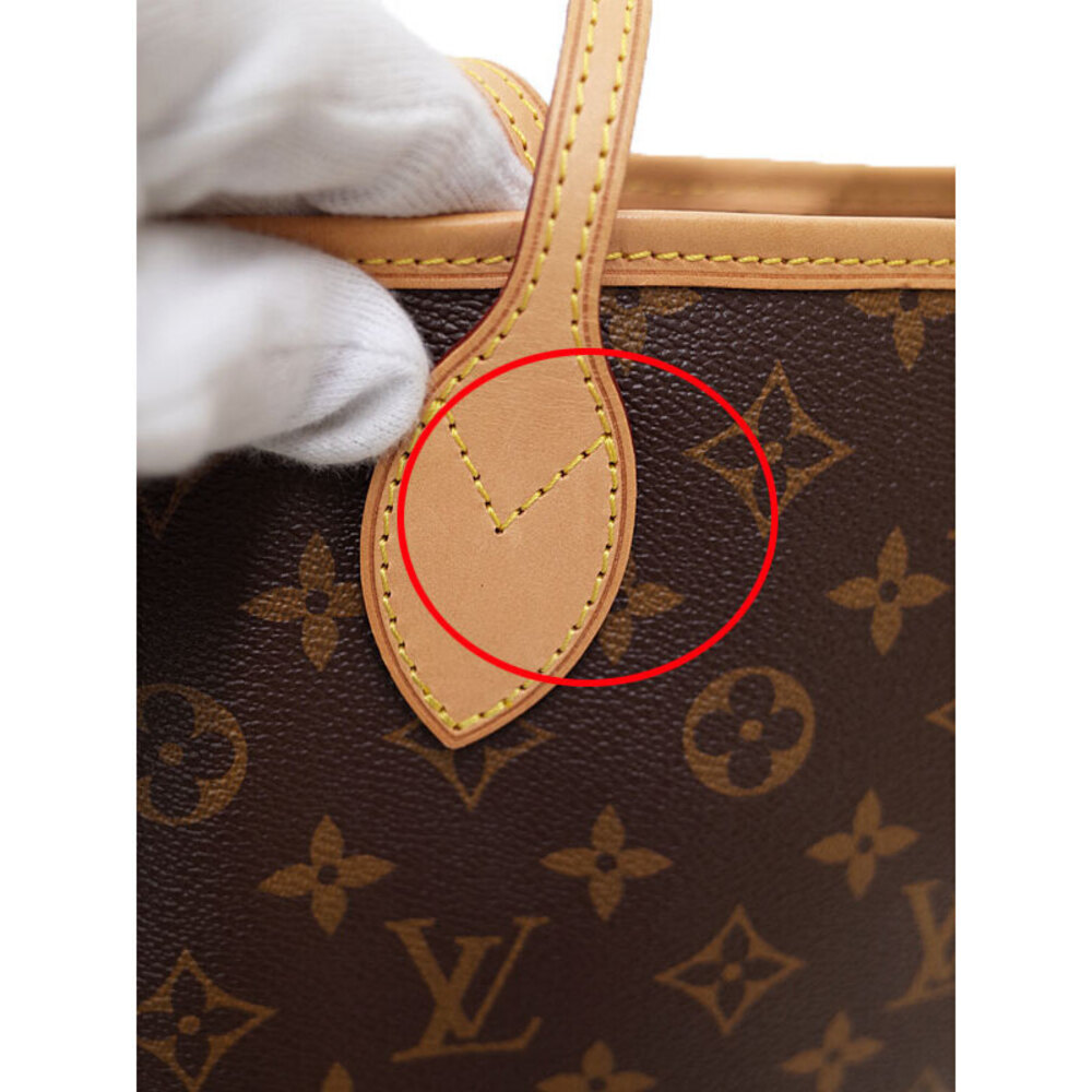 Louis Vuitton Monogram Leather Brown Neverfull Tote Bag - Picture 5 of 8